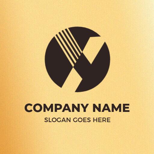 Elegant Gold Y Letter Design Representing Your Brand Logo Template
