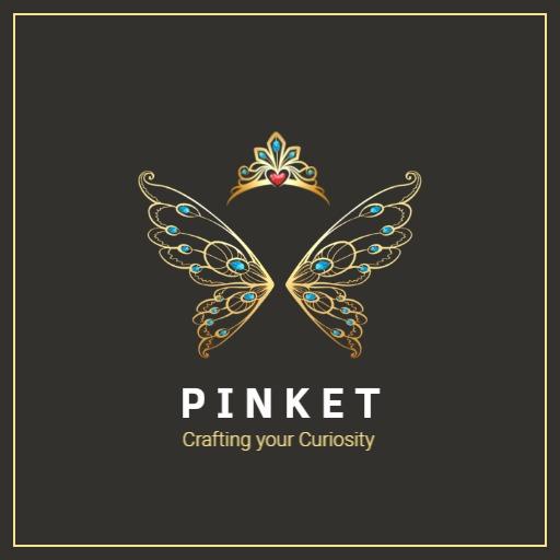 Elegant Golden Butterfly Wings With Intricate Details Logo Template