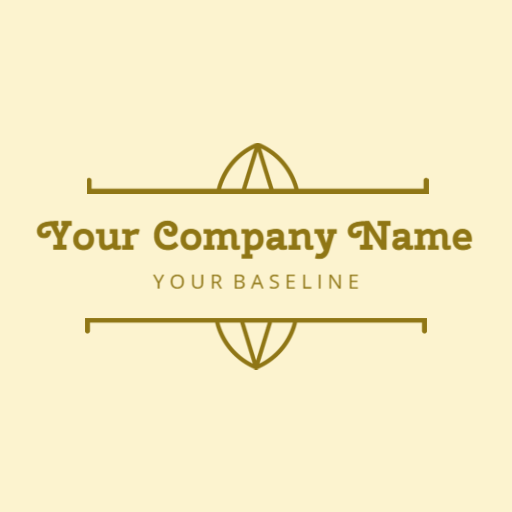 Elegant Golden Design Showcasing Your Company Branding Logo Template