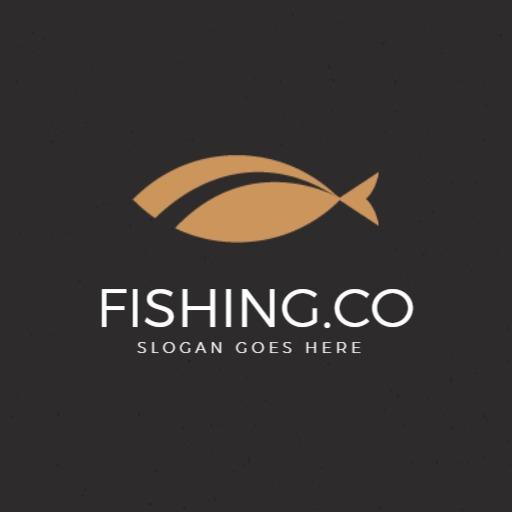 Elegant Golden Fish Design Capturing the Fishing Essence Logo Template