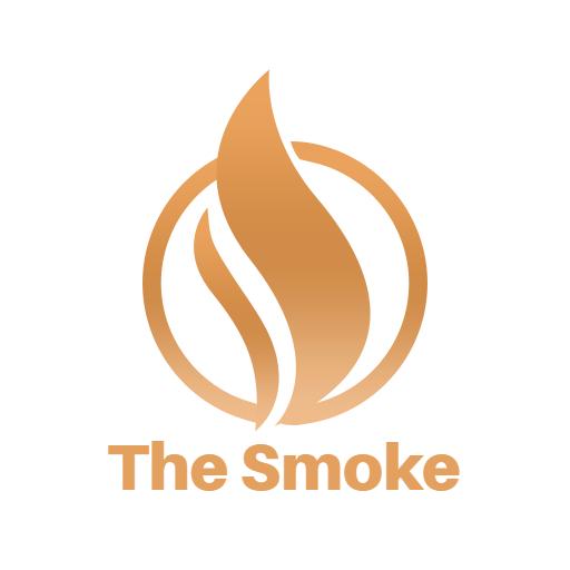 Elegant Golden Flame Design Symbolizing Quality Smoke Logo Template