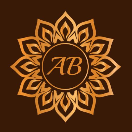 Elegant Golden Flower Design Showcasing Royal Aesthetic Logo Template
