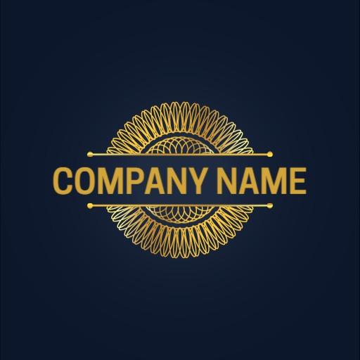 Elegant Golden Geometric Design for Corporate Branding Logo Template