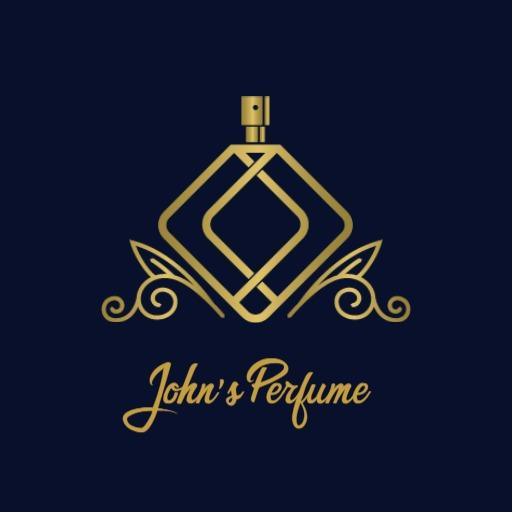 Elegant Golden Perfume Bottle Design in Luxury Branding Logo Template