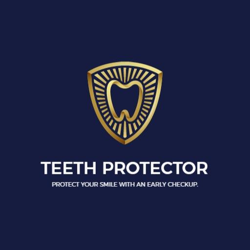 Elegant Golden Tooth Design Emphasizing Dental Care Logo Template