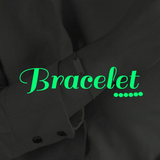Elegant Green and Black Bracelet Showcasing Stylish Fashion Logo Template