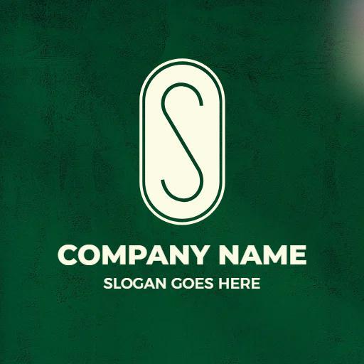 Elegant Green and Cream S Letter Design for Branding Logo Template