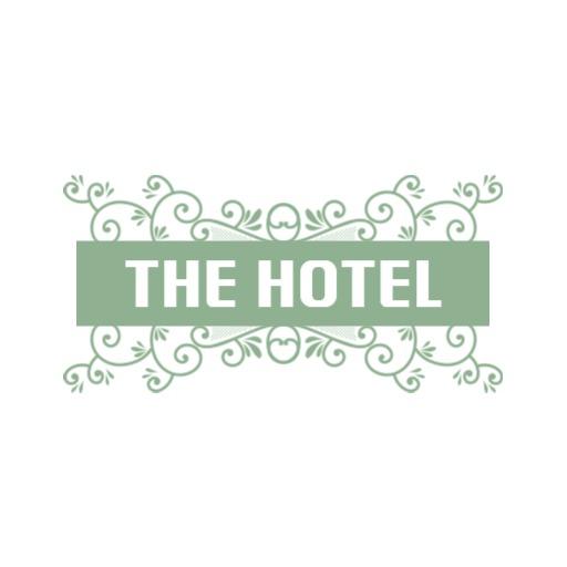 Elegant Green and White Design Showcasing Hotel Branding Logo Template