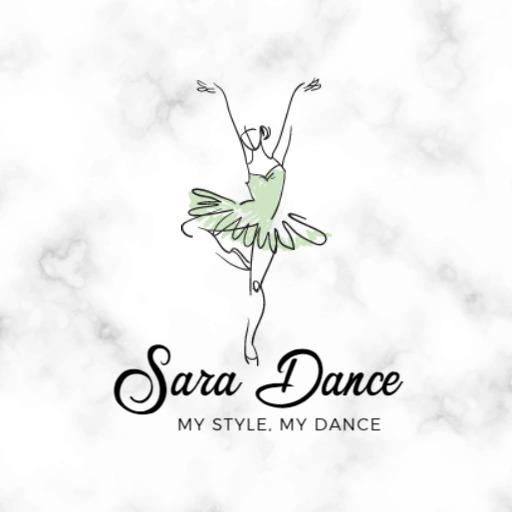 Elegant Green Ballerina Dancing with Graceful Style Logo Template