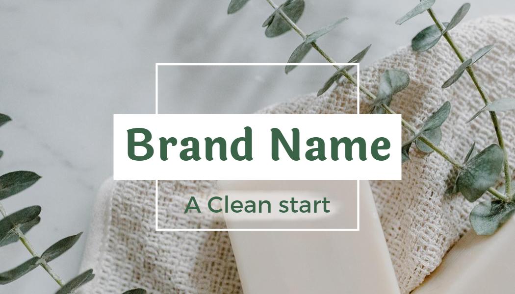 Elegant Green Botanical Inspired Visiting Card Template