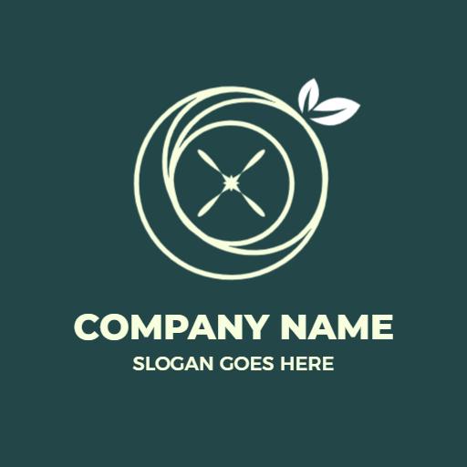 Elegant Green Circle Design with O Letter for Branding Logo Template