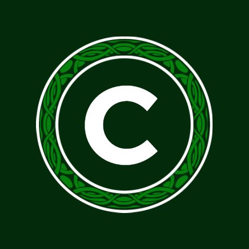 Elegant Green Decorative Letter C Representing Alphabet Logo Template