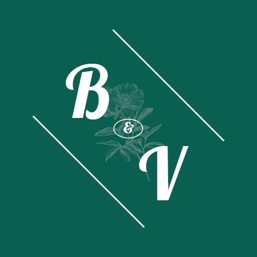 Elegant Green Floral Monogram Celebrating Wedding Memories Logo Template