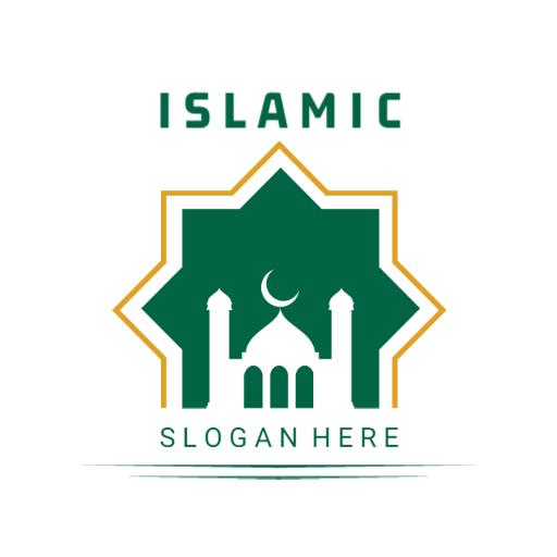 Elegant Green Islamic Architecture Highlighting Faith Logo Template