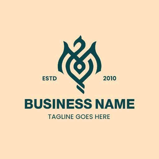 Elegant Green Phoenix Design Representing Rebirth and Strength Logo Template