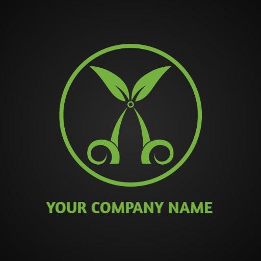 Elegant Green Plant Design Focused on Lawn Care Logo Template