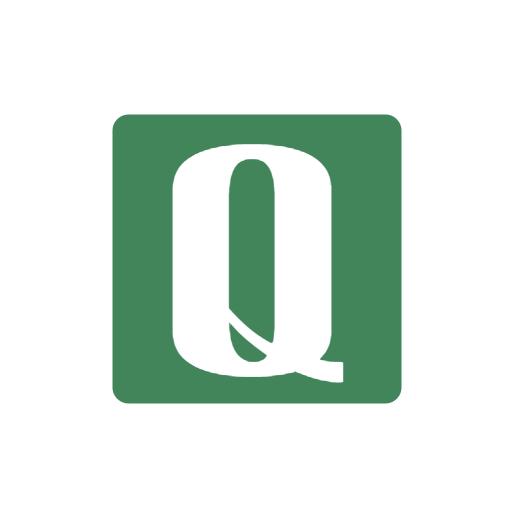 Elegant Green Square Featuring Letter Q in Alphabet Logo Template