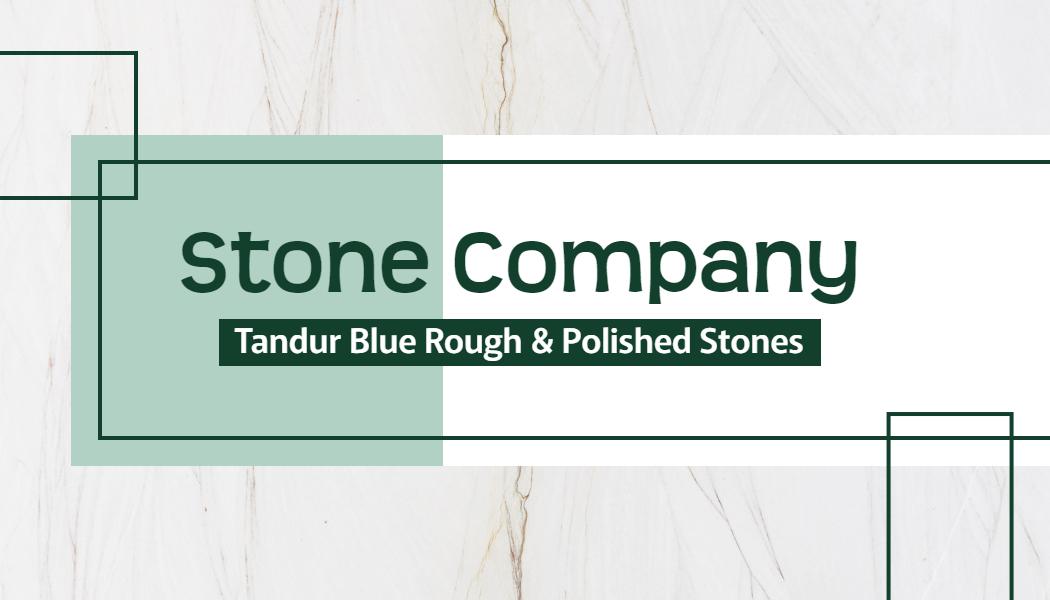 Elegant Green Stone Company Product Supplier Visiting Card Template