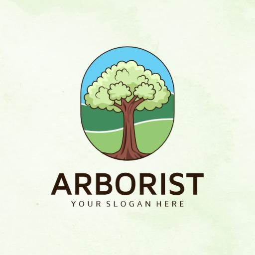 Elegant Green Tree Design Highlighting Arborist Services Logo Template