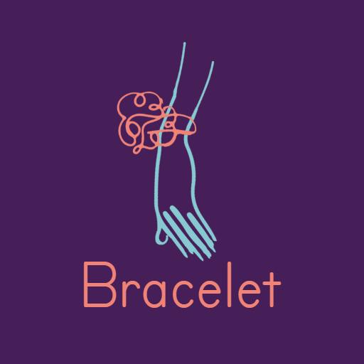 Elegant Hand and Abstract Design Representing Bracelet Logo Template
