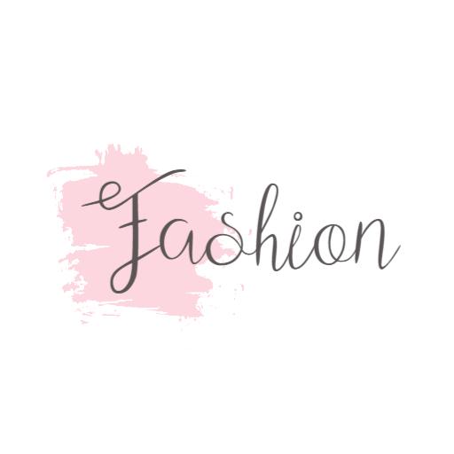 Elegant Handwritten Fashion Logo with Soft Pink Background Logo Template