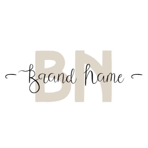 Elegant Handwritten Script Showcasing Brand Name Logo Template