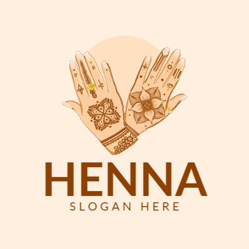 Elegant Henna Art and Design for Professional Business Logo Template