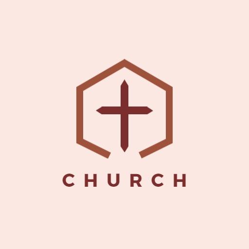 Elegant Hexagonal Design Representing Faith and Community Logo Template