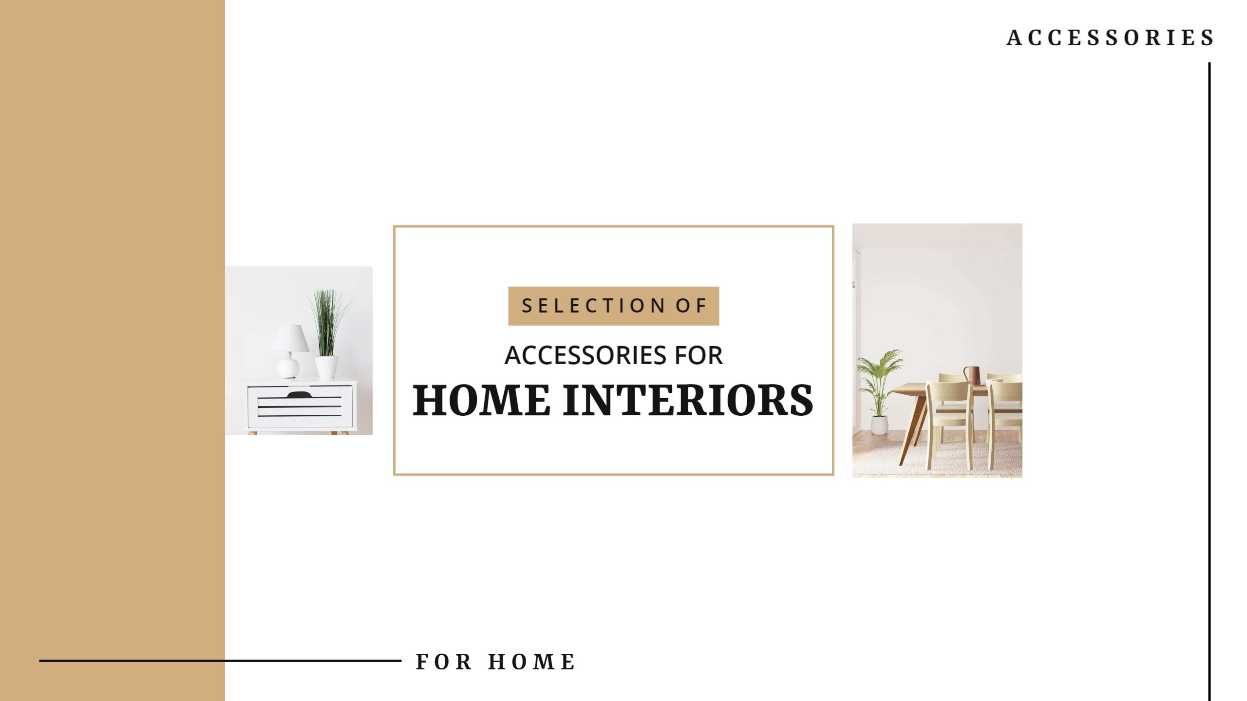 Elegant Home Accessories Showcase for YouTube Banner Template