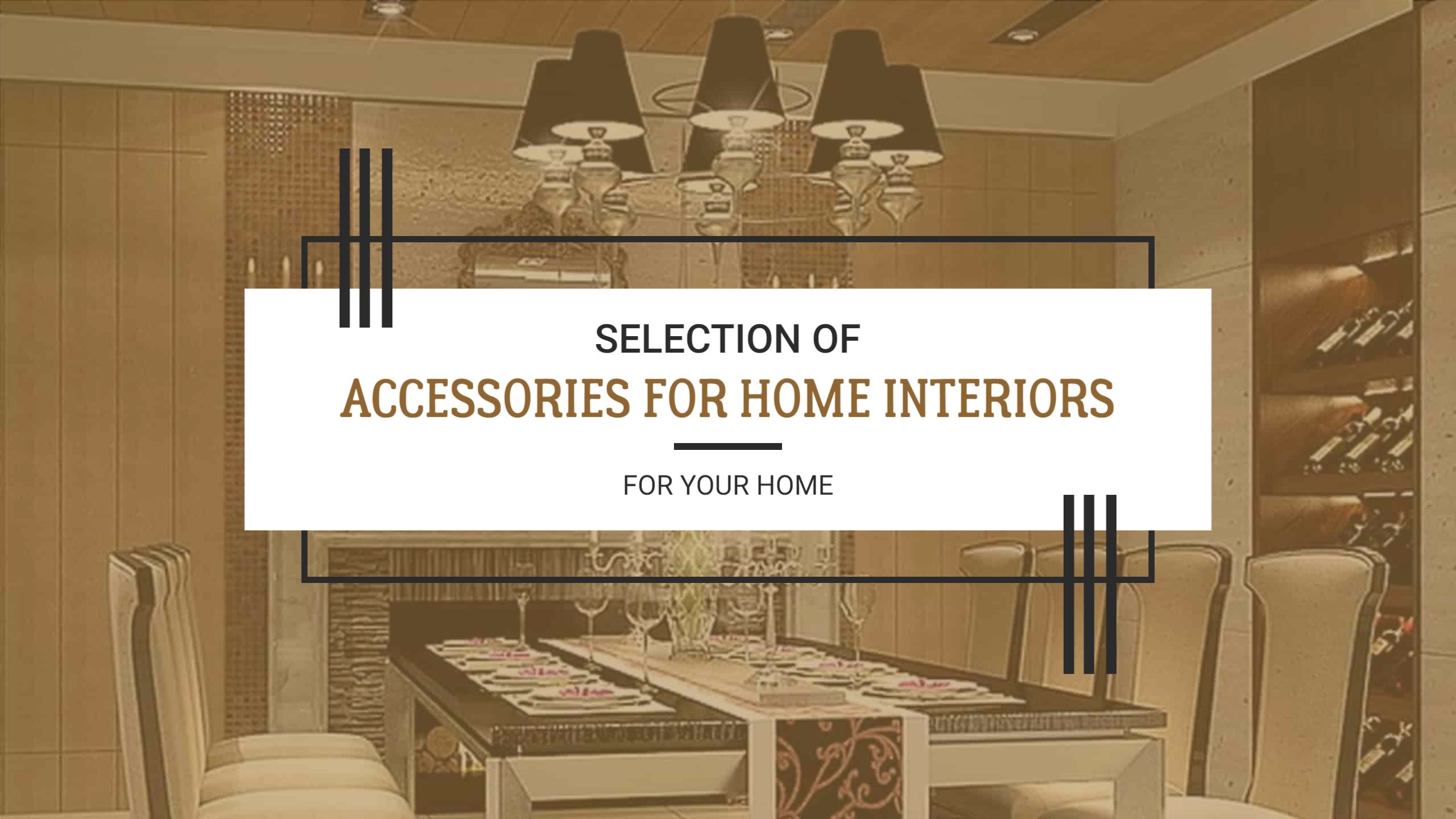 Elegant Home Interior Accessories Showcase for Your Home YouTube Banner Template