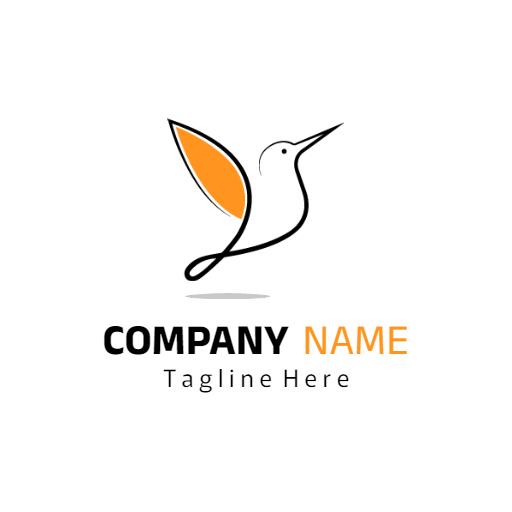 Elegant Hummingbird Design Symbolizing Nature and Birds Logo Template