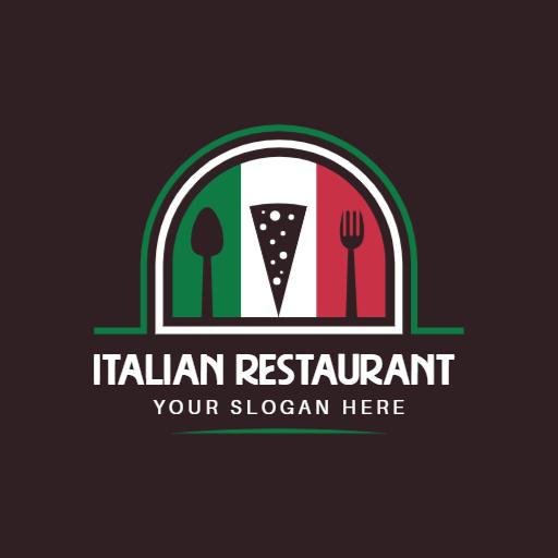 Elegant Italian Dining Experience with Unique Culinary Logo Template