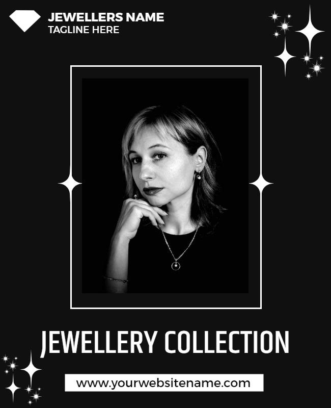 Elegant Jewellery Collection Advertisement Flyer Template