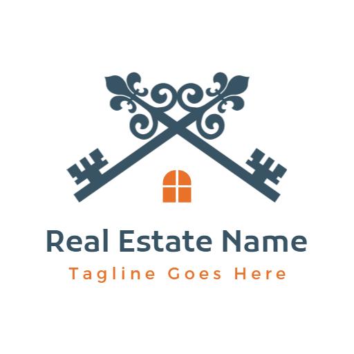 Elegant Keys Design Symbolizing Real Estate Ownership Logo Template