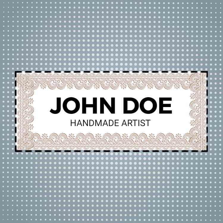 Elegant Lace Design Craft Business Card Template