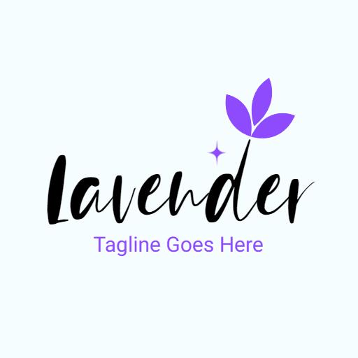 Elegant Lavender Design Featuring Beauty and Relaxation Logo Template