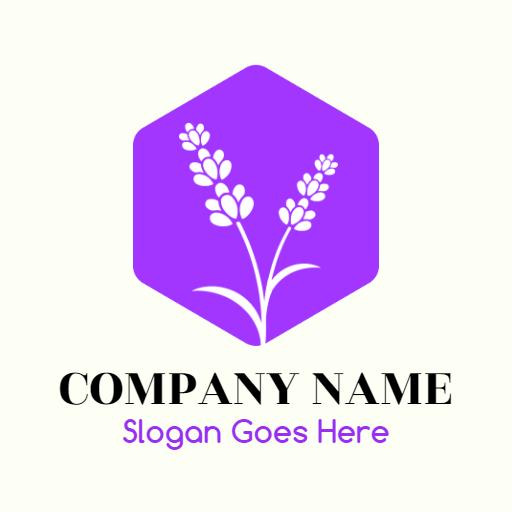 Elegant Lavender Floral Design for Wellness Brand Logo Template