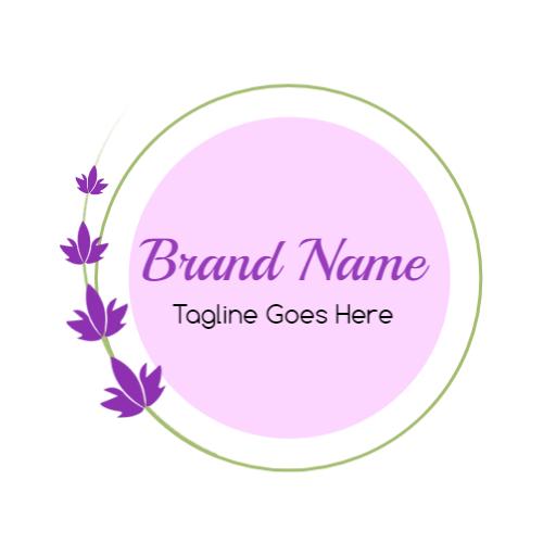 Elegant Lavender Floral Design Showcasing Calmness Logo Template