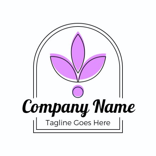 Elegant Lavender Flower Design for Wellness and Beauty Logo Template