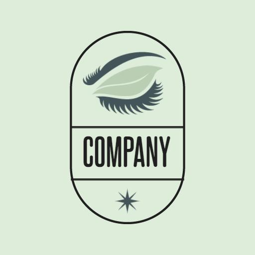 Elegant Leaf Design Representing Feminine Beauty Company Logo Template