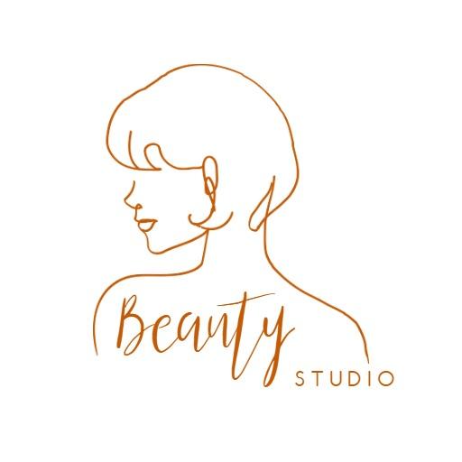 Elegant Line Art Design Celebrating Modern Beauty Studio Logo Template