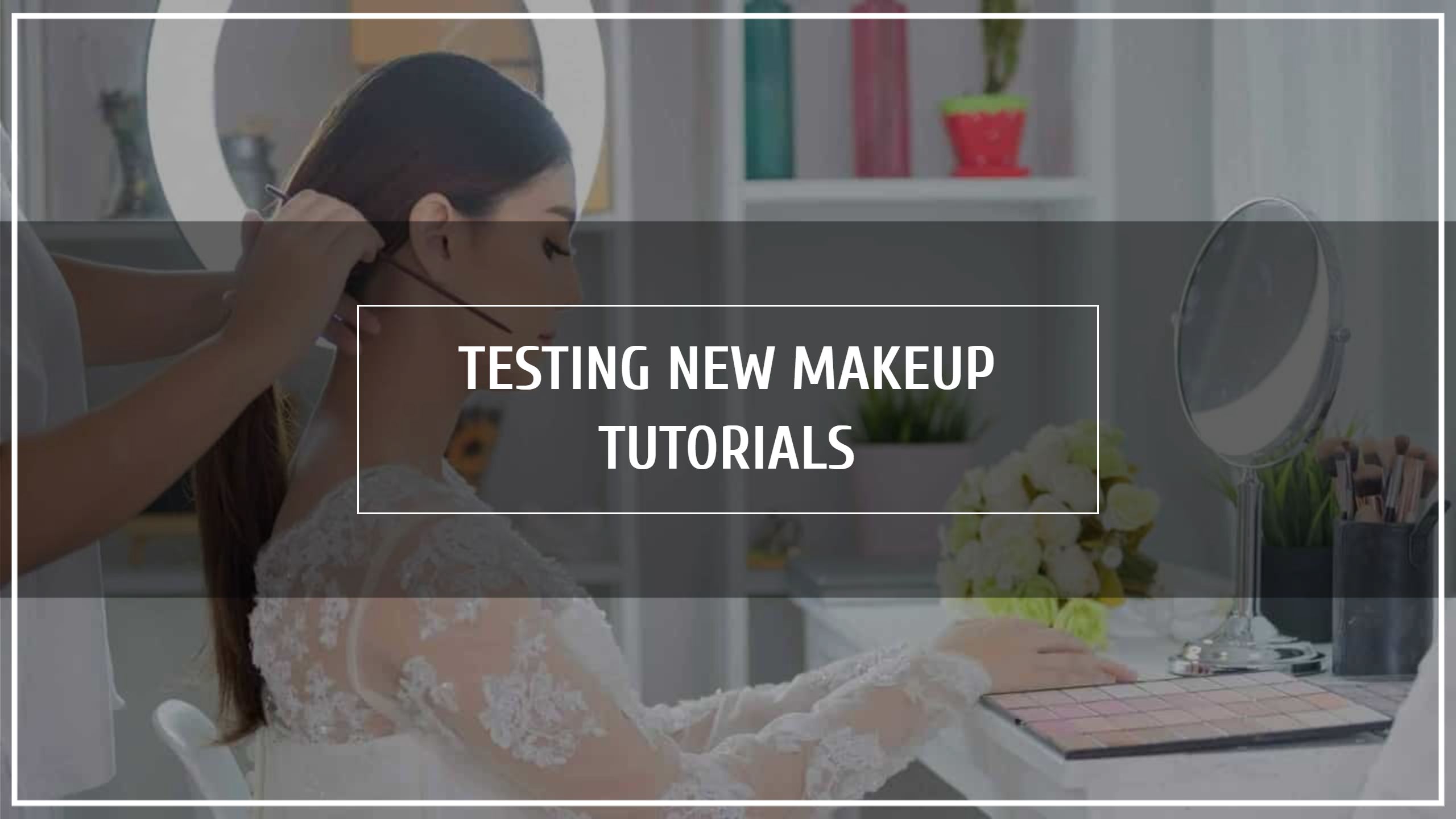Elegant Makeup Application with Tutorial Theme YouTube Banner Template