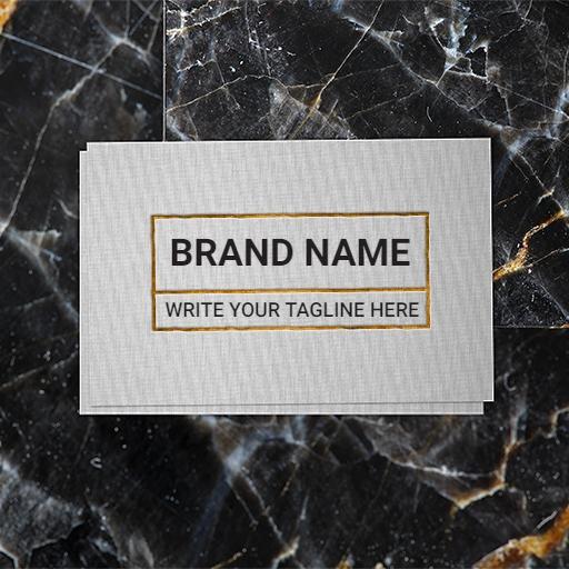 Elegant Marble Background Business Card Mockup Logo Template