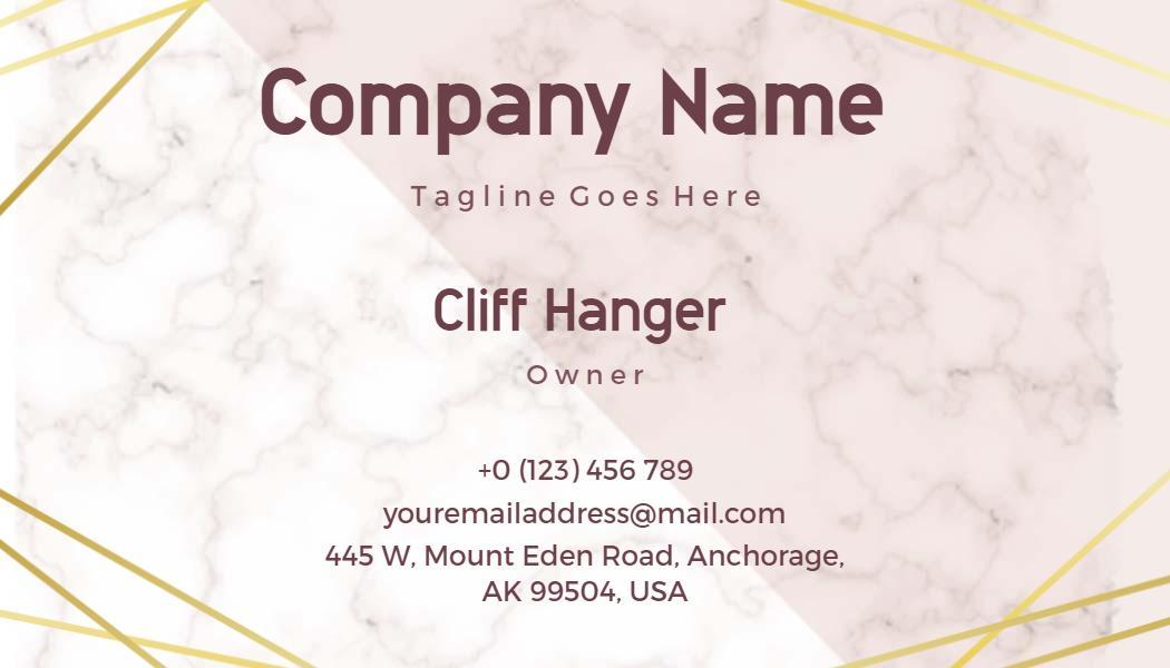 Elegant Marble Granite Design Business Card Template