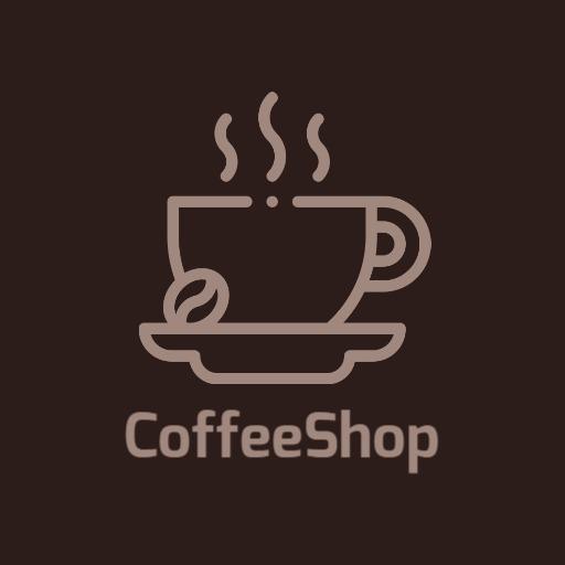 Elegant Minimalist Coffee Cup Design for Coffee Shop Logo Template
