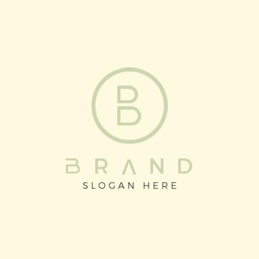 Elegant Minimalist Design Featuring Soft Green Tones Logo Template