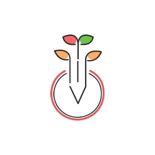 Elegant Minimalist Design Featuring Vibrant Leaves Logo Template