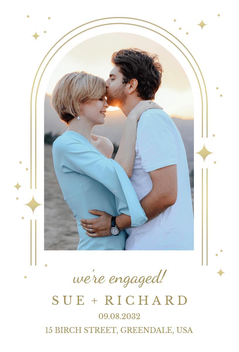 Elegant Minimalist Engagement Celebration Invitation Template