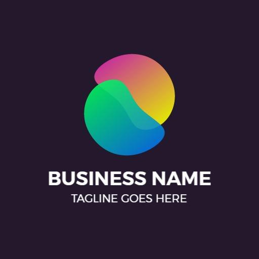 Elegant Minimalist Logo with Vibrant Color Blends Logo Template