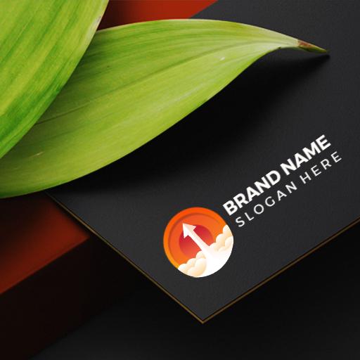 Elegant Mockup Featuring Vibrant Leaf and Logo Design Logo Template